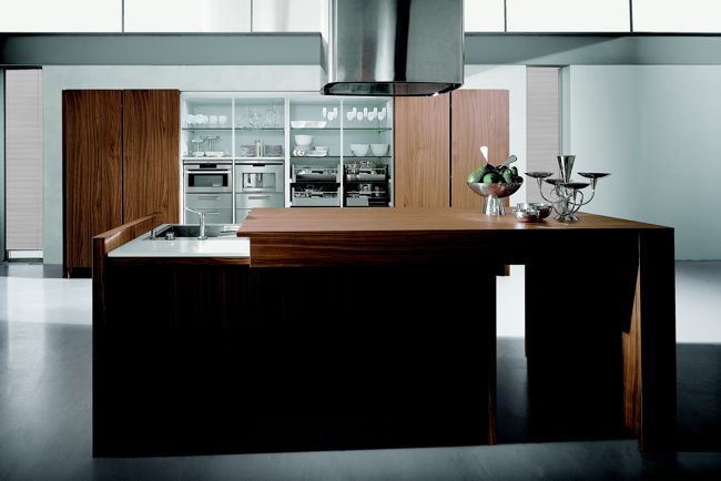 Кухня Aster Cucine. Модель Noce Canaletto