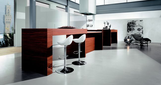 Кухня Aster Cucine. Модель Contempora Struttura Isola Side