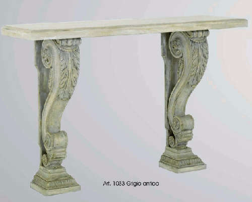 Консоль Chelini art.1033 Grigio antico