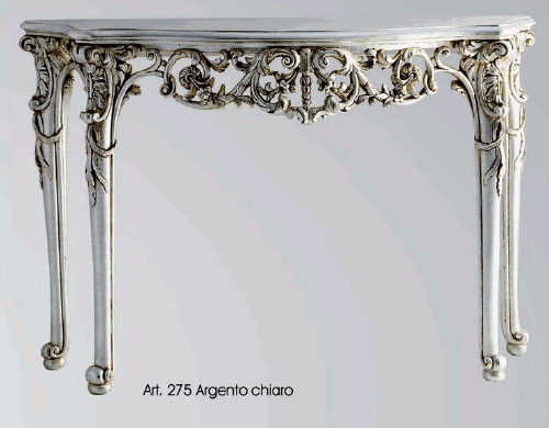 Консоль Chelini Art.275 Argento chiaro