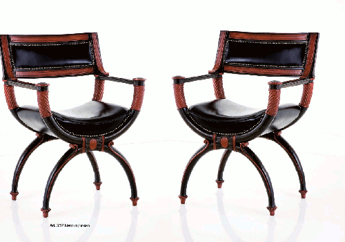 Стул Chelini Art.332 Nero a/rosso