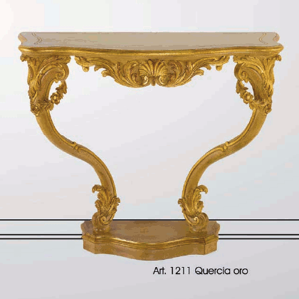 Консоль Chelini Art.1211 Quercia oro