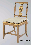 Стул Chelini Art.2073 Castagna/oro