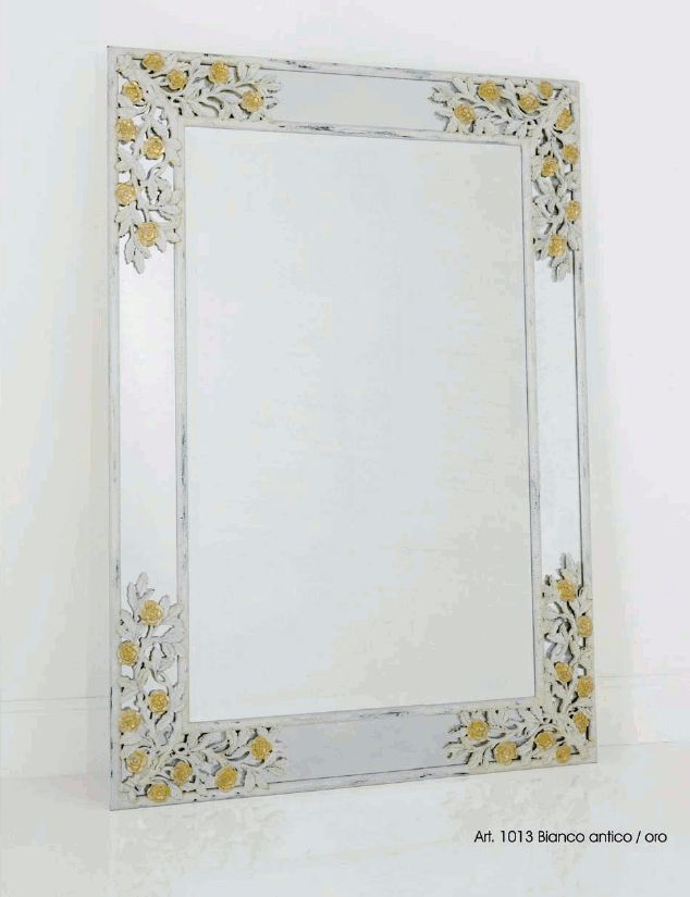 Зеркало Chelini Art.1013 Bianco antico/oro