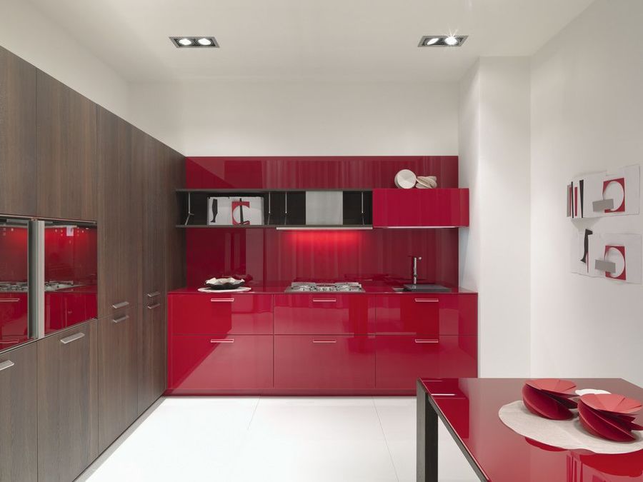 Кухня Aster Cucine, модель Noblesse в варианте Rovere Termotrattato