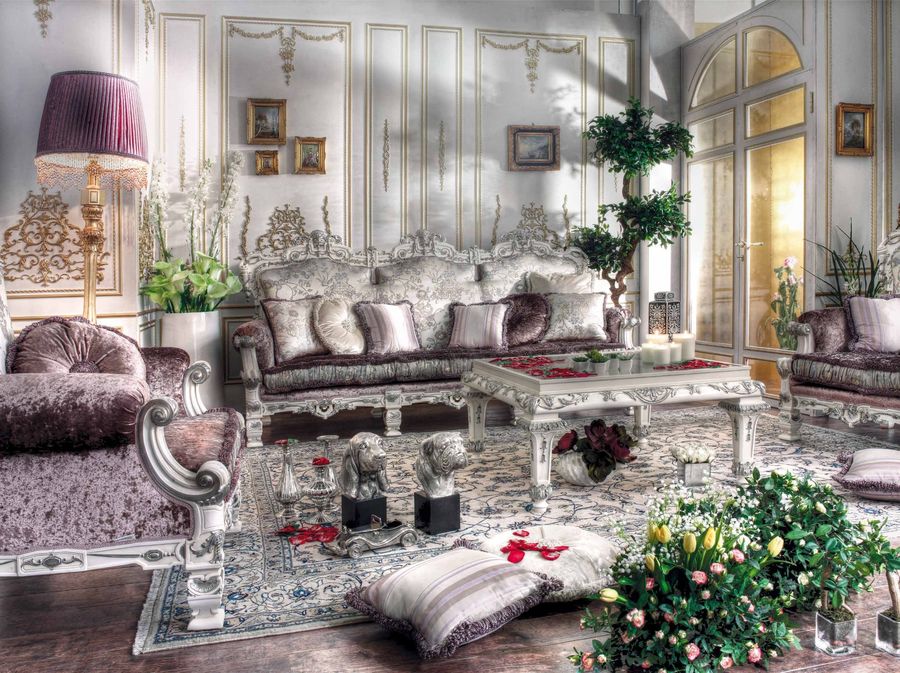 Трехместный диван Asnaghi Interiors Gardenia GD9003