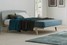 Кровать с деревянным изголовьем ALF Gem