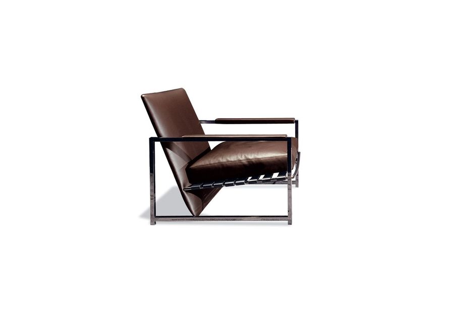 Дизайнерское кожаное кресло Minotti Atlan