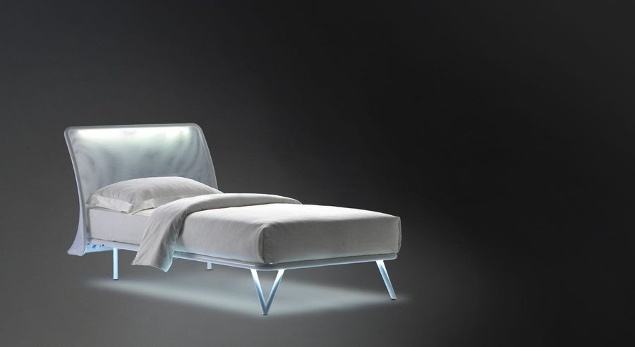 Односпальная кровать с подсветкой Flou Essentia