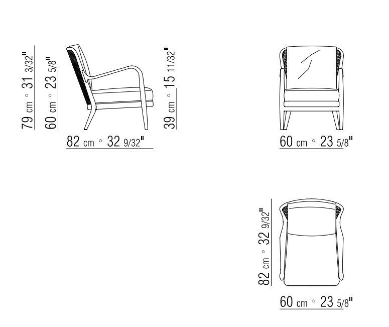 Кресло с высокой спинкой FlexForm Agave