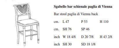 Барный стул Angelo Cappellini 726/SB