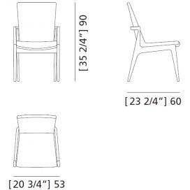 Обеденный стул Morelato Inge Art. 5107/N