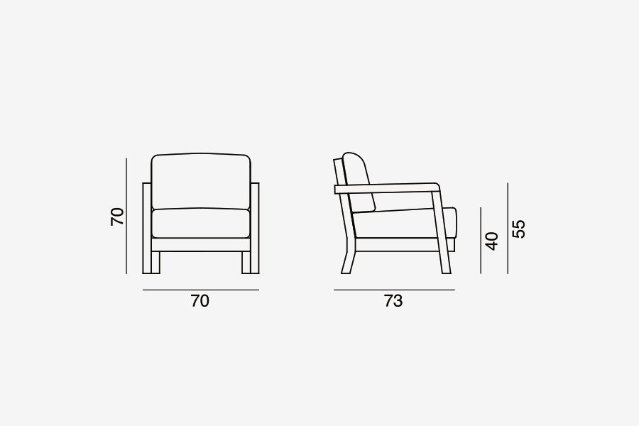 Дизайнерское кресло Gervasoni InOut 105