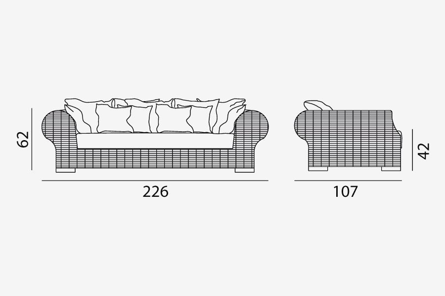 Дизайнерский диван Gervasoni InOut 602