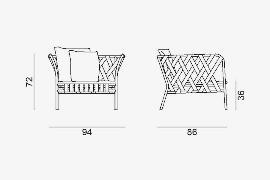 Дизайнерское кресло Gervasoni InOut 851