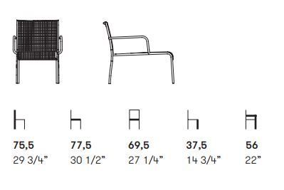 Дизайнерское кресло Potocco Agra Lounge 688/LP