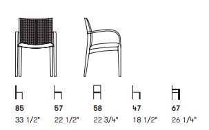 Дизайнерское кресло Potocco Fiesta 663/PMCC