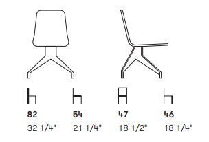 Дизайнерский стул Potocco Torso 837/I