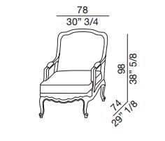 Дизайнерское кресло Galimberti Nino Marriot
