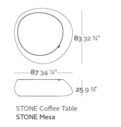 Современный стол Vondom Stone 55007