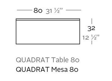 Квадратный стол Vondom Quadrat 44418