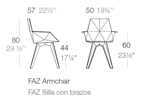 Дизайнерское кресло Vondom Faz 54063