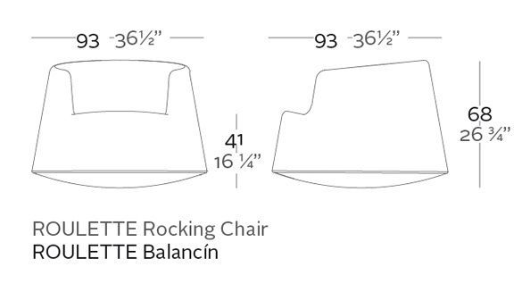 Дизайнерское кресло Vondom Roulette 61002