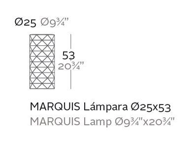 Напольный светильник Vondom Marquis 47088W