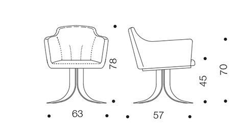 Дизайнерское кресло Ozzio S451 Nigel