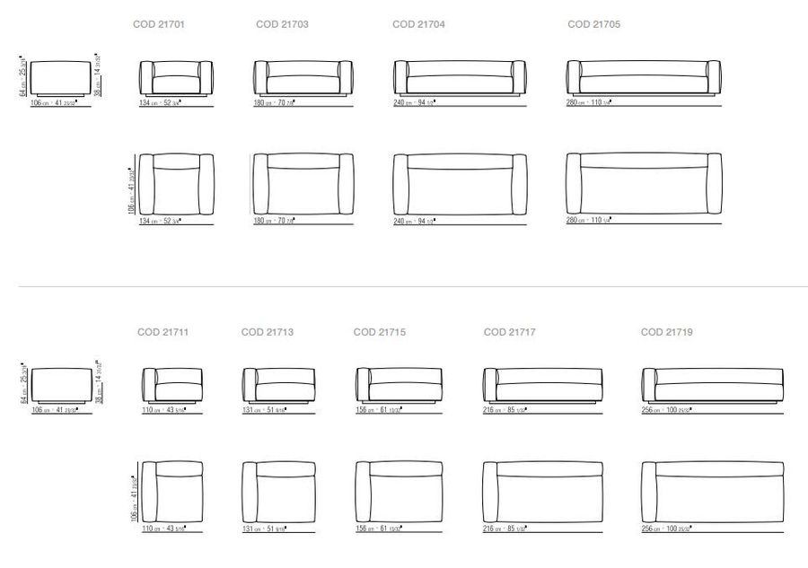Дизайнерский модульный диван FlexForm Lario