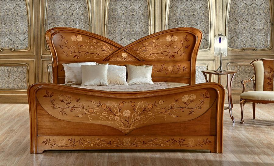 Кровать с высоким изголовьем Medea Art. 2054LL