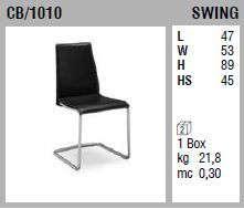 Современный стул Connubia Swing CB/1010
