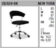 Стильный стул Connubia New York CB/624-SK