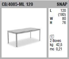 Кухонный стол Connubia Snap CB/4085-ML 120