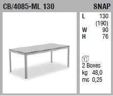Кухонный стол Connubia Snap CB/4085-ML 130