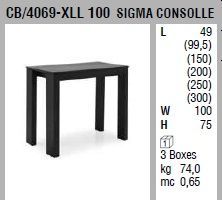 Консоль-трансформер Connubia Sigma CB/4069-XLL 100