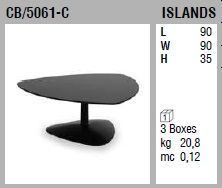  Дизайнерский столик Connubia Islands CB/5061-C