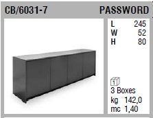 Четырехдверный буфет Connubia Password CB/6031-7