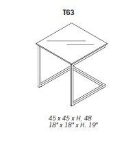 Дизайнерский столик Gamma T63