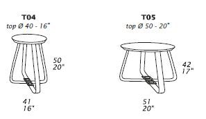 Стильный столик Gamma T04-T05-T06-T07