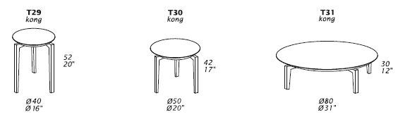 Стильный столик Gamma T29-T30-T31