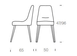 Дизайнерский стул Tonin Casa Juliette 7229