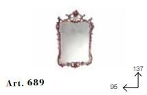Шикарное зеркало Chelini Fsrc 689