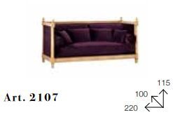 Двухместный диван Chelini Fidb 2107