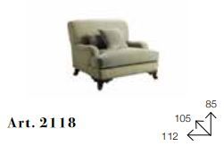 Удобное кресло Chelini Fipb 2118