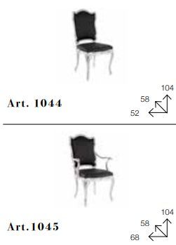 Классический стул Chelini Fisb 1044, 1045