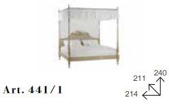 Кровать с балдахином Chelini Fhib 441/1