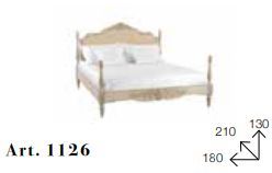 Двуспальная кровать Chelini Fhib 1126