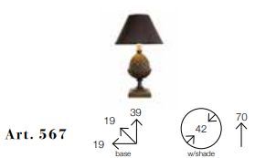 Стильная лампа Chelini Febp 567