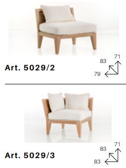 Дизайнерское кресло Chelini Fipb 5029/2,3